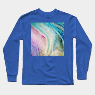 Multicolored marble Long Sleeve T-Shirt
